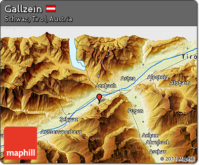 Physical 3D Map of Gallzein