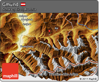 Physical 3D Map of Gmünd