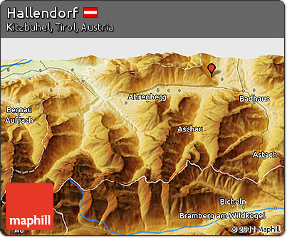 Physical 3D Map of Hallendorf