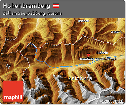 Physical 3D Map of Hohenbramberg