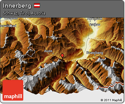 Physical 3D Map of Innerberg