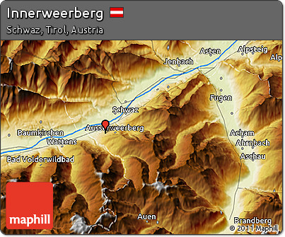 Physical 3D Map of Innerweerberg