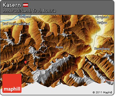 Physical 3D Map of Kasern