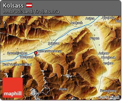 Physical 3D Map of Kolsass