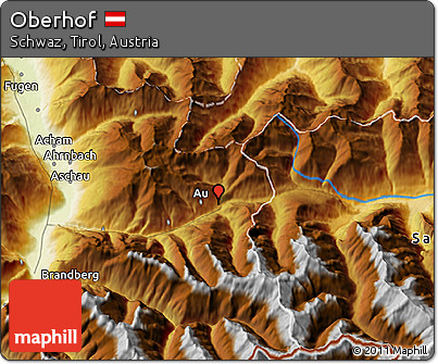 Physical 3D Map of Oberhof
