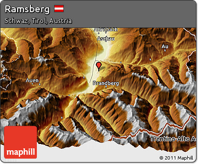Physical 3D Map of Ramsberg