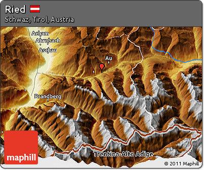 Physical 3D Map of Ried