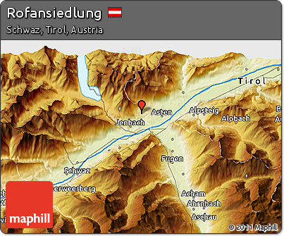 Physical 3D Map of Rofansiedlung