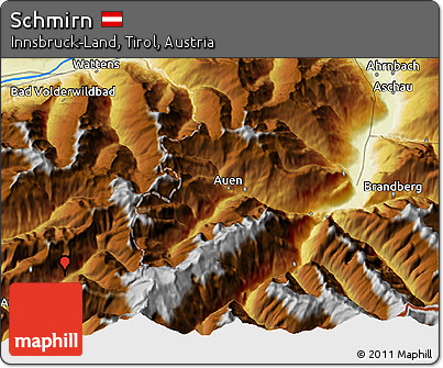 Physical 3D Map of Schmirn