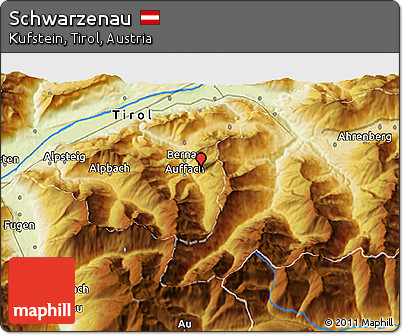 Physical 3D Map of Schwarzenau