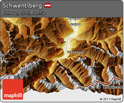 Physical 3D Map of Schwentlberg