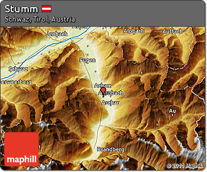 Physical 3D Map of Stumm