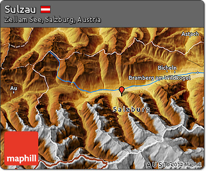 Physical 3D Map of Sulzau