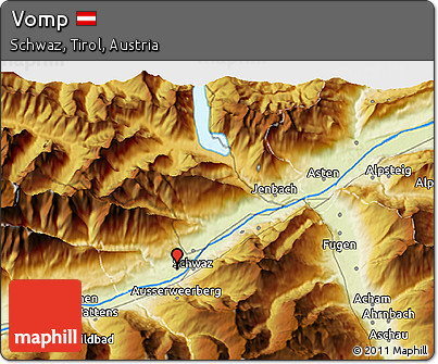 Physical 3D Map of Vomp