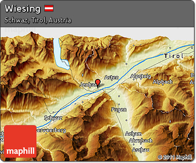 Physical 3D Map of Wiesing