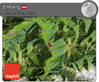 Satellite 3D Map of Emberg
