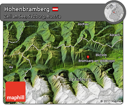 Satellite 3D Map of Hohenbramberg