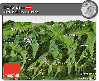 Satellite 3D Map of Hörbrunn