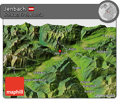 Satellite 3D Map of Jenbach