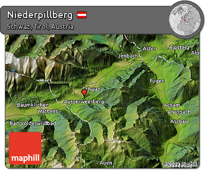 Satellite 3D Map of Niederpillberg