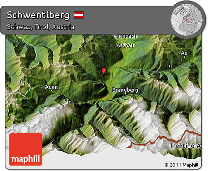 Satellite 3D Map of Schwentlberg