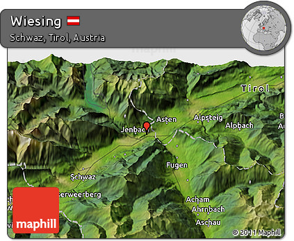 Satellite 3D Map of Wiesing