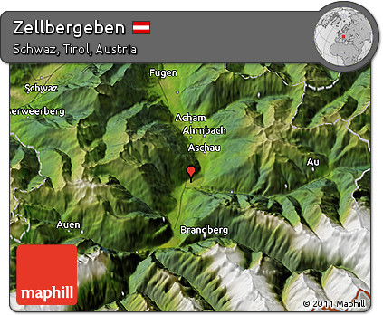 Satellite 3D Map of Zellbergeben