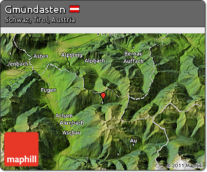 Satellite 3D Map of Gmündasten