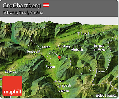 Satellite 3D Map of Großhartberg