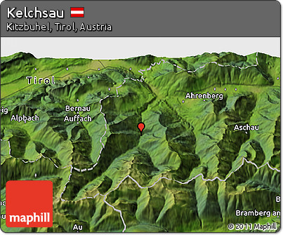 Satellite 3D Map of Kelchsau