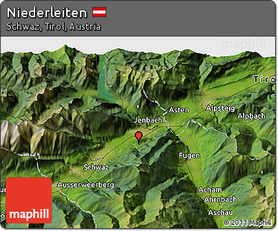 Satellite 3D Map of Niederleiten