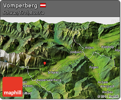 Satellite 3D Map of Vomperberg