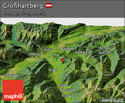 Satellite 3D Map of Großhartberg