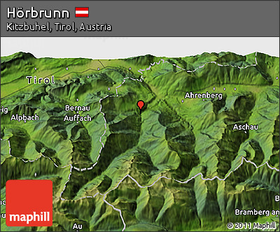 Satellite 3D Map of Hörbrunn