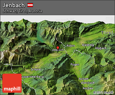 Satellite 3D Map of Jenbach