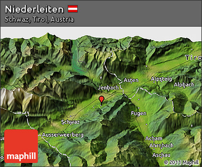 Satellite 3D Map of Niederleiten