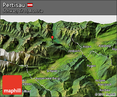 Satellite 3D Map of Pertisau