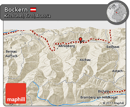 Shaded Relief 3D Map of Bockern