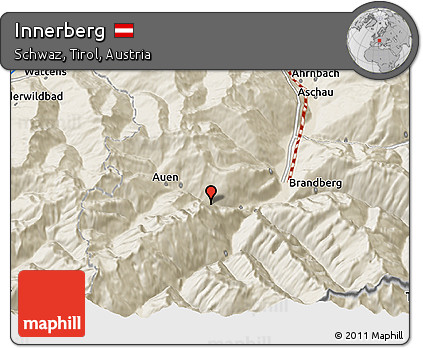 Shaded Relief 3D Map of Innerberg
