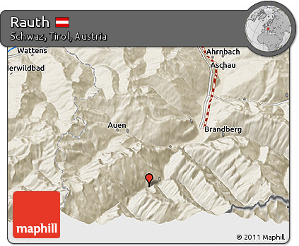 Shaded Relief 3D Map of Rauth