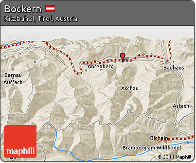 Shaded Relief 3D Map of Bockern