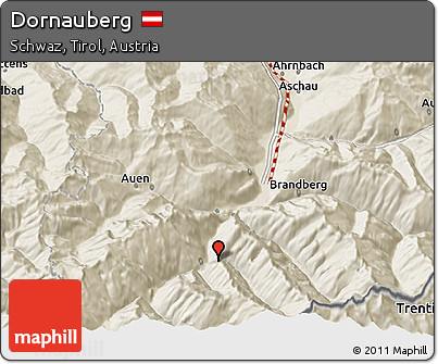 Shaded Relief 3D Map of Dornauberg