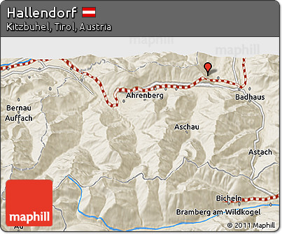 Shaded Relief 3D Map of Hallendorf