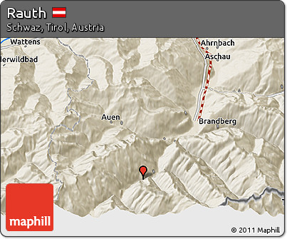 Shaded Relief 3D Map of Rauth