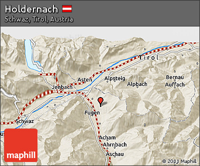 Shaded Relief 3D Map of Holdernach