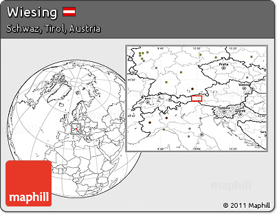 Blank Location Map of Wiesing