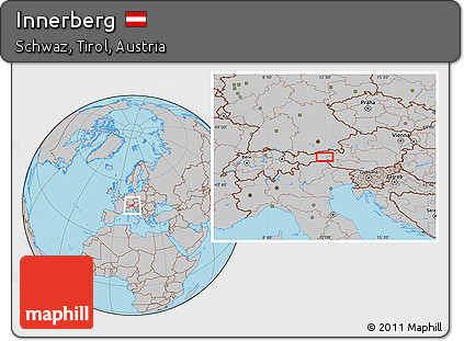 Gray Location Map of Innerberg