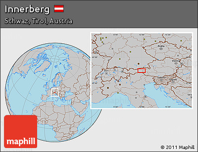 Gray Location Map of Innerberg
