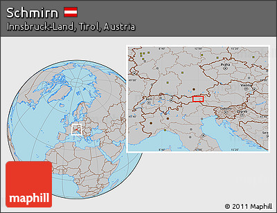 Gray Location Map of Schmirn