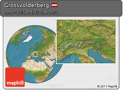 Satellite Location Map of Grossvolderberg